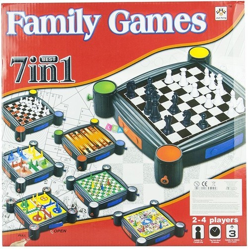 okładka Zestaw 7 w1 warcaby chińczyk książka