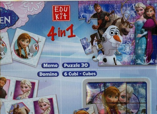 okładka Edukit 4 w 1 Kraina lodu książka