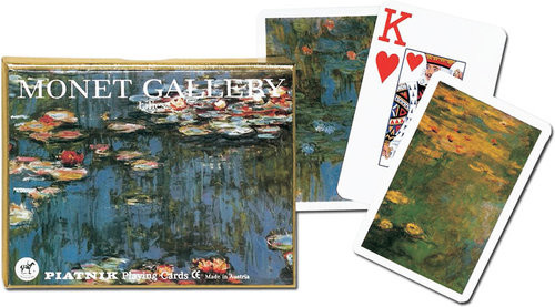 okładka Karty Monet Lilie 2 talie duże indeksy książka