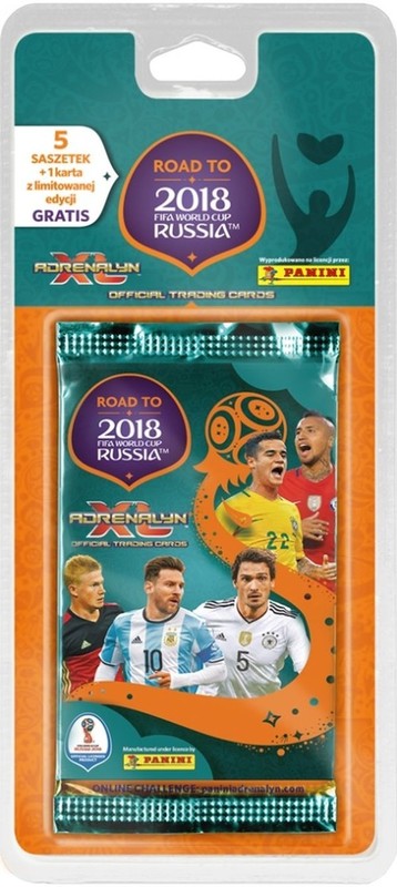 okładka Adrenalyn XL Road to 2018 FIFA World Cup Russia Blister 5+1 książka