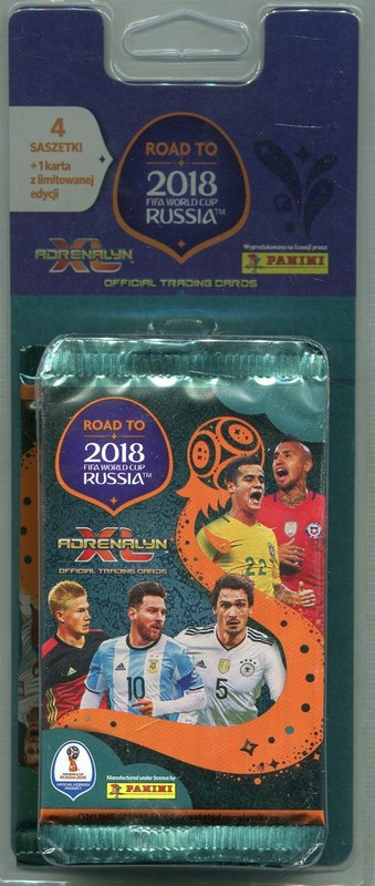 okładka Adrenalyn XL Road to 2018 FIFA World Cup Russia Blister 4+1 książka