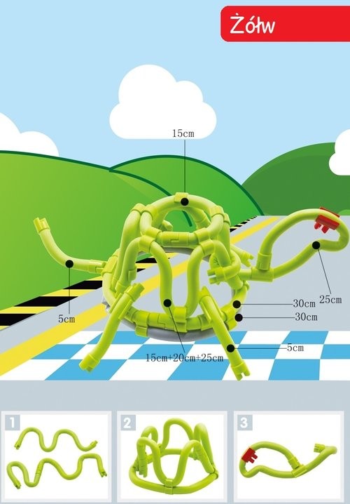 okładka Gra Edukacyjna Tęczowe Zakręcone Druciki 61 elementów książka