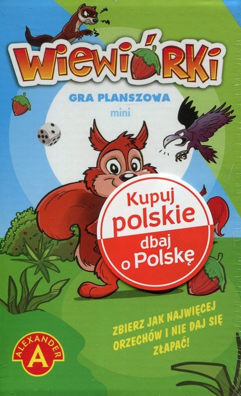 okładka Wiewiórki mini Gra planszowa książka