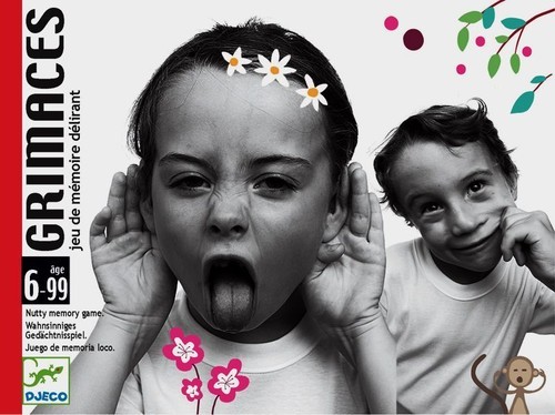 okładka Gra karciana pamięciowa minki Grimaces książka