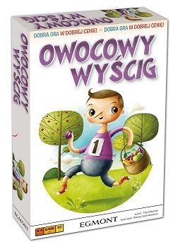 okładka OWOCOWY WYŚCIG – gra planszowa książka