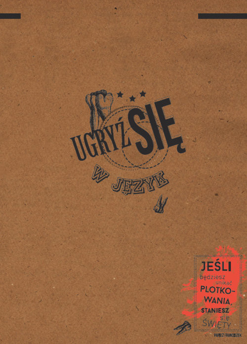 okładka Notatnik Ugryź się w język Czerwony książka