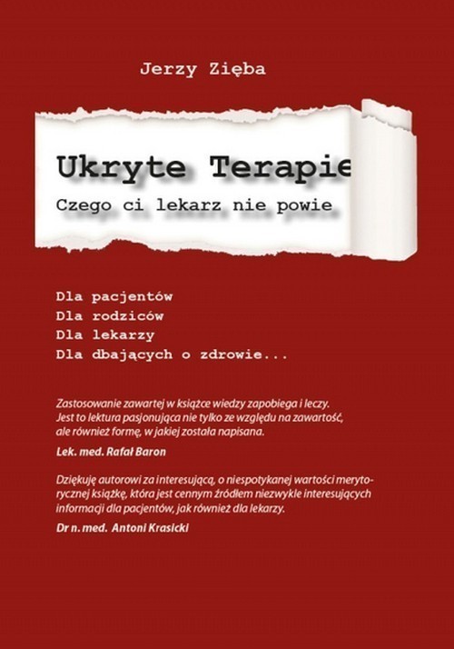 okładka Ukryte terapie.
Czego ci lekarz nie powie książka | Jerzy Zięba