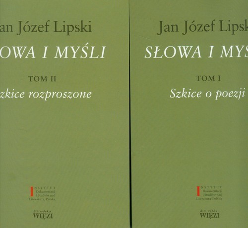 okładka Słowa i myśli Tom 1-2 Pakiet książka | Jan Józef Lipski