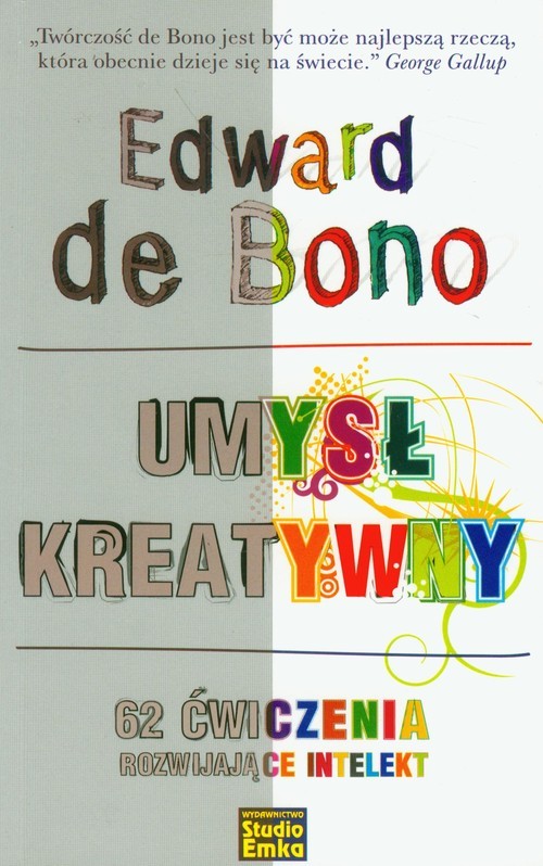 okładka Umysł kreatywny 62 ćwiczenia rozwijające intelekt książka | Edward Bono