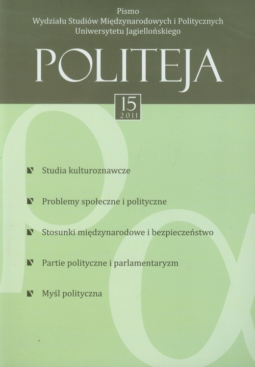 okładka Politeja 15 1/2011 książka