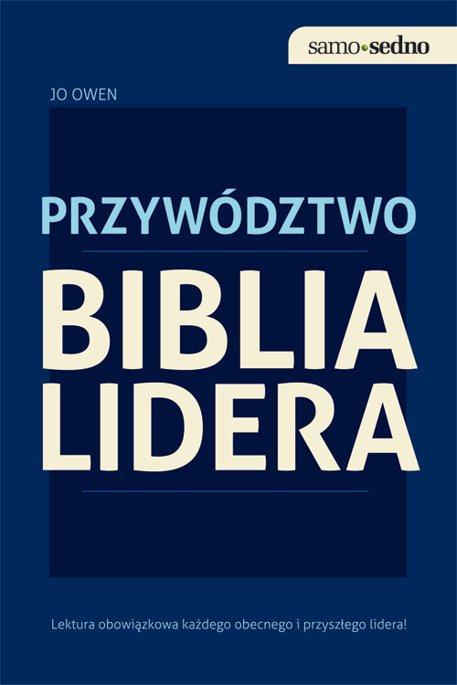 okładka Biblia lidera Przywództwo książka | Owen Jo