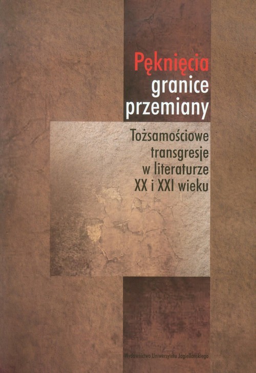 okładka Pęknięcia granice przemiany Tożsamościowe transgresje w literaturze XX i XXI wieku książka