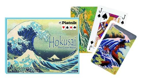 okładka Karty Hokusai, Wielka fala 2 talie książka
