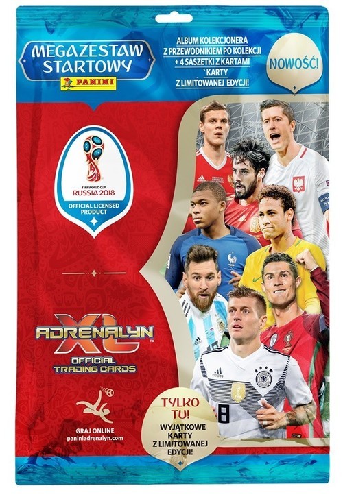 okładka Adrenalyn XL World Cup Russia 2018 Megazestaw startowy książka