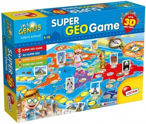 okładka I'm A Genius Super Geo Game Miniaturowy świat 3D książka
