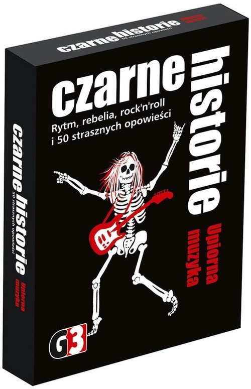 okładka Czarne historie Upiorna muzyka Rytm, rebelia, rock'n'roll i 50 strasznych opowieści! książka