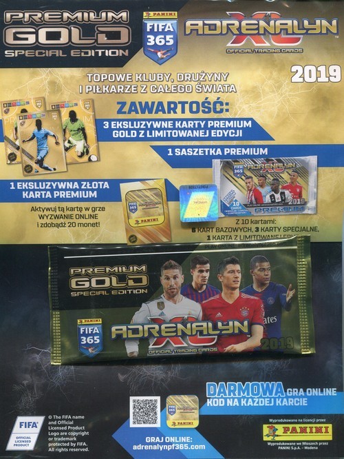 okładka Adrenalyn XL FIFA 365 2019 Premium Gold książka