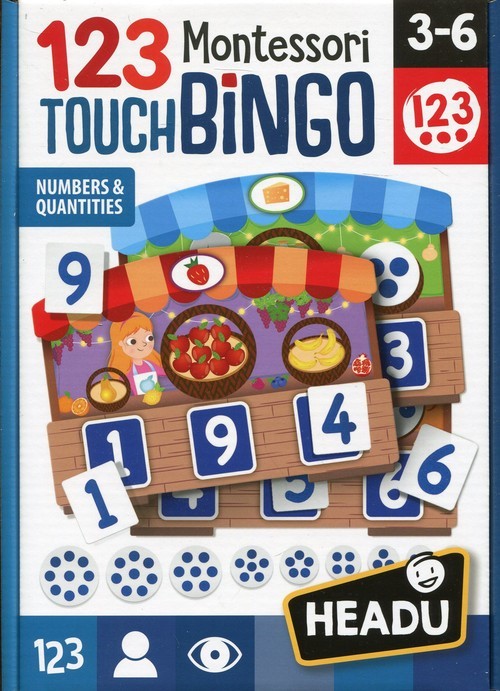 okładka Gra Bingo 123 Montessori 3-6 lat książka