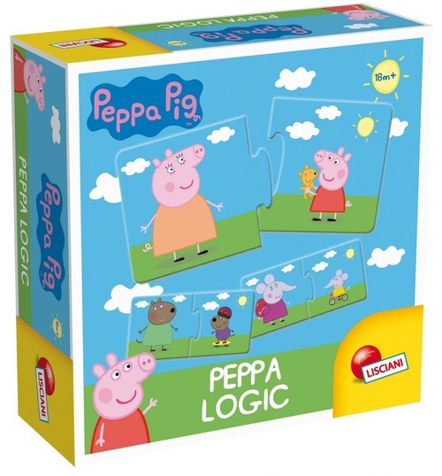 okładka Świnka Peppa Gra logiczna książka