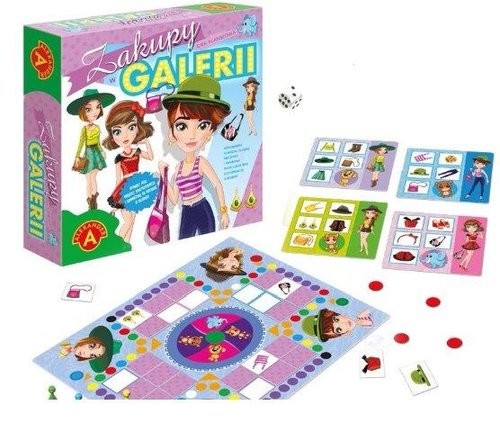 okładka Zakupy w Galerii gra planszowa książka
