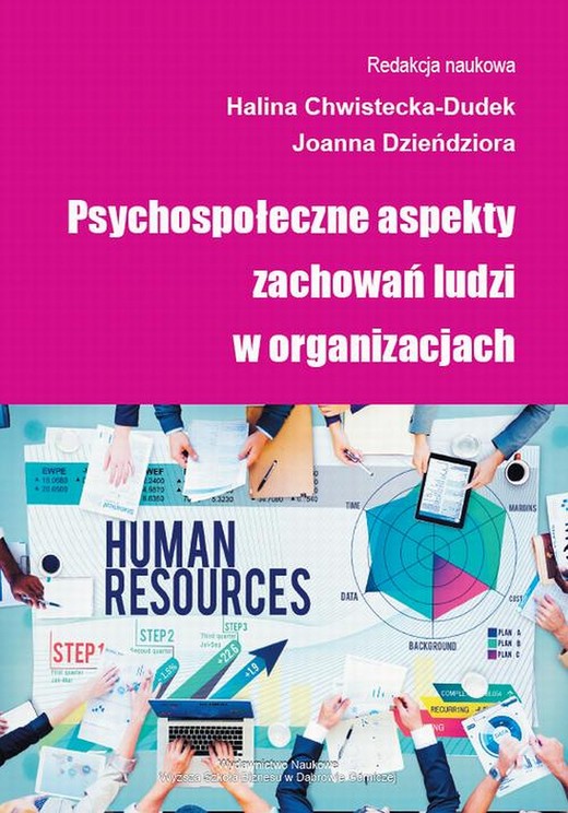 okładka Psychospołeczne aspekty zachowań ludzi w organizacjach ebook | pdf | Halina Chwistecka-Dudek, Joanna Dzieńdziora