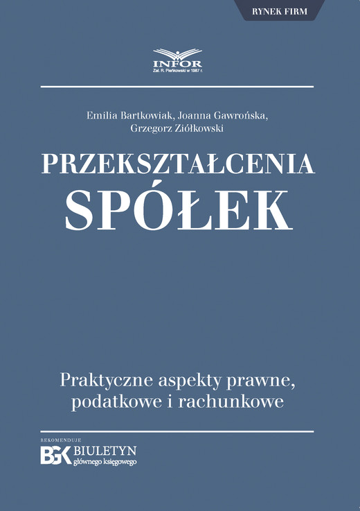 okładka Przekształcenia spółek. ebook | pdf | Joanna Gawrońska, Emilia Bartkowiak