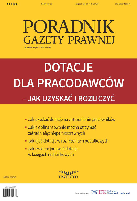 okładka Dotacje dla pracodawców – jak uzyskać i rozliczyć - PGP (PDF ) ebook | pdf | INFOR PL SA