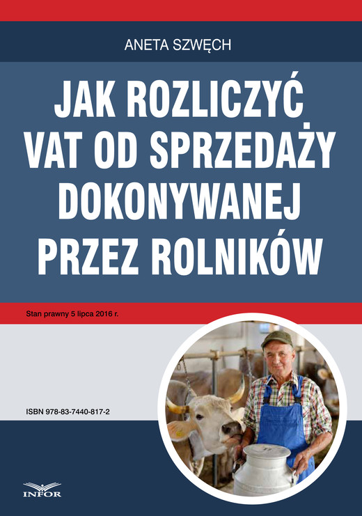 okładka Jak rozliczyć VAT od sprzedaży dokonywanej przez rolników ebook | pdf | Aneta Szwęch