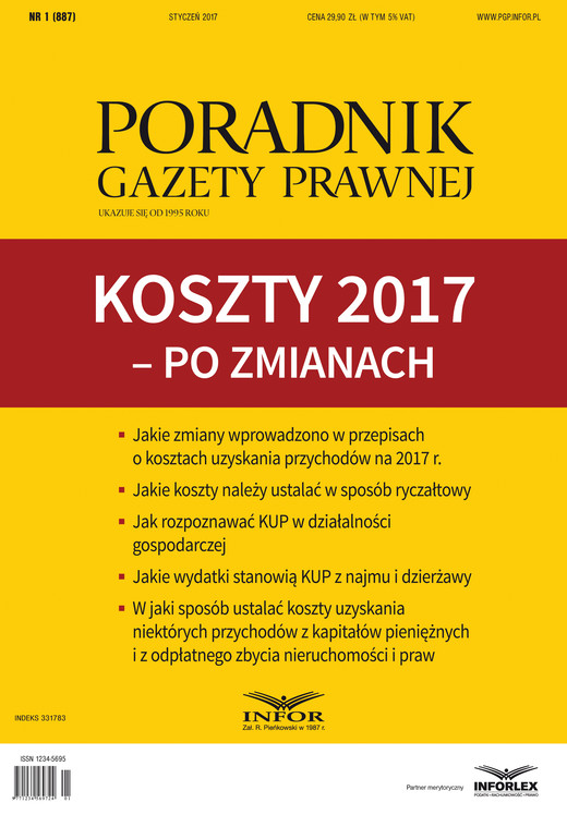 okładka Koszty 2017 – po zmianach ebook | pdf | Tomasz Krywan