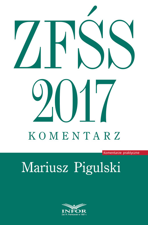okładka ZFŚS 2017. Komentarz ebook | pdf | Mariusz Pigulski