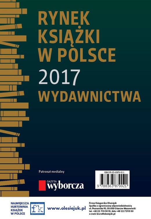 okładka Rynek książki w Polsce 2017. Wydawnictwa ebook | pdf | Paweł Waszczyk