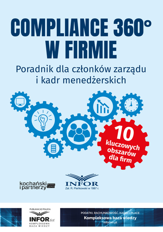 okładka Compliance 360° w firmie.Poradnik dla członków zarządu i kadr menedżerskich ebook | pdf | Kancelaria Kochański i Partnerzy