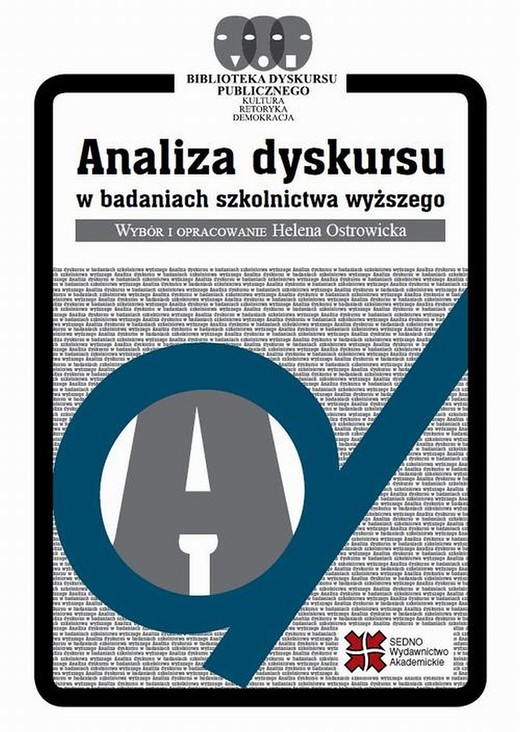 okładka Analiza dyskursu w badaniach szkolnictwa wyższego ebook | pdf | Helena Ostrowicka