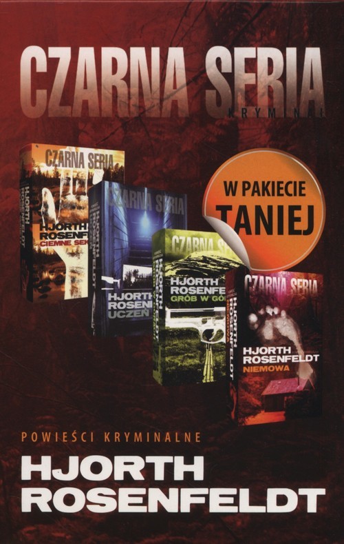okładka Ciemne sekrety+ Uczeń+ Grób w górach+ Niemowa- Pakiet książka | Hans Rosenfeldt, Michael Hjorth
