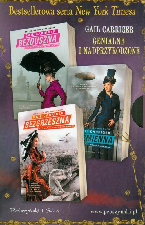 okładka Bezduszna + Bezzmienna + Bezgrzeszna. Pakiet książka | Gail Carriger