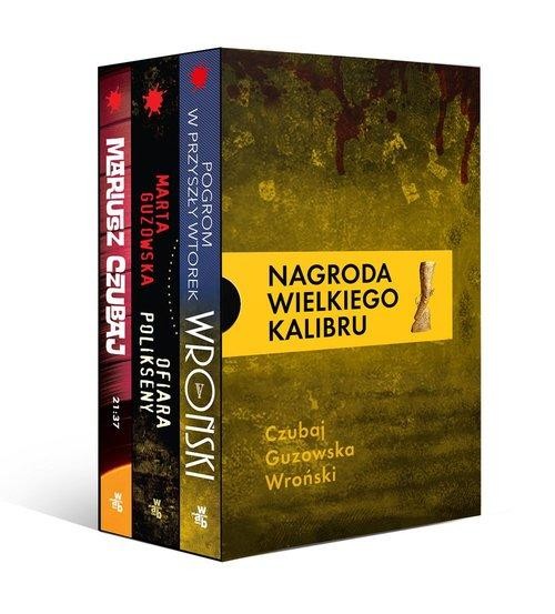 okładka Pakiet Wielkiego Kalibru: 21:37 / Ofiara Polikseny / Pogrom w przyszły wtorek książka | Marta Guzowska, Mariusz Czubaj, Marcin Wroński