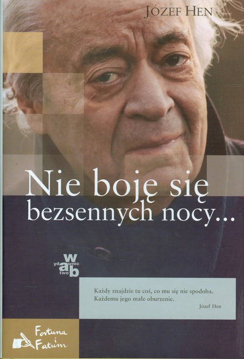 okładka Nie boję się bezsennych nocy... książka | Józef Hen