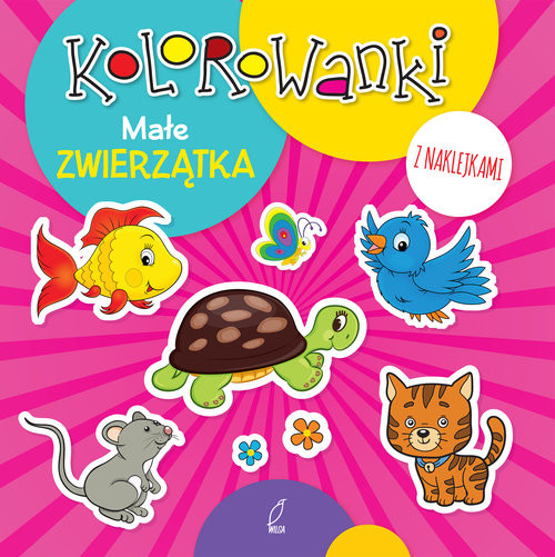 okładka Kolorowanki z naklejkami. Małe zwierzątka książka
