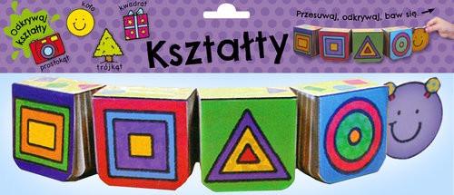 okładka Kolorowe gąsienice. Kształty książka