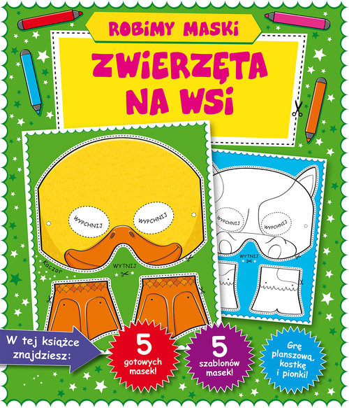 okładka Robimy maski. Zwierzęta na wsi książka