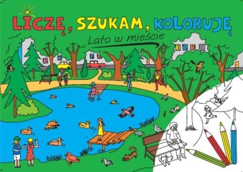 okładka Liczę szukam koloruję. Lato w mieście książka | Sarna Katarzyna