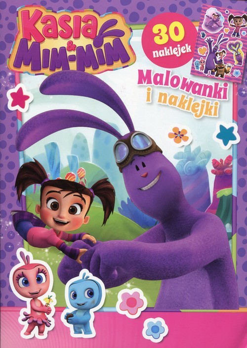 okładka Kasia & Mim Mim. Malowanki i naklejki książka