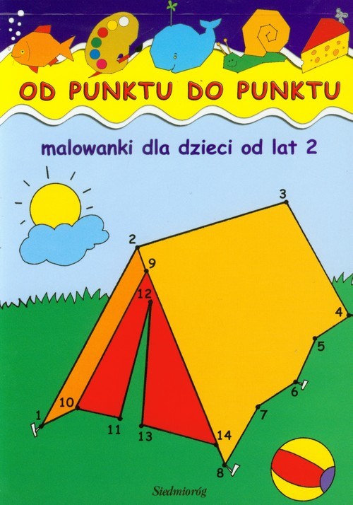 okładka Od punktu do punktu malowanki dla dzieci od lat 2 książka