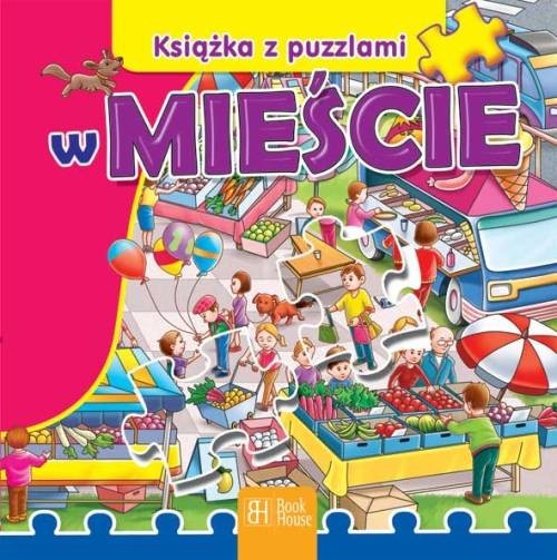 okładka Książka z puzzlami W mieście książka