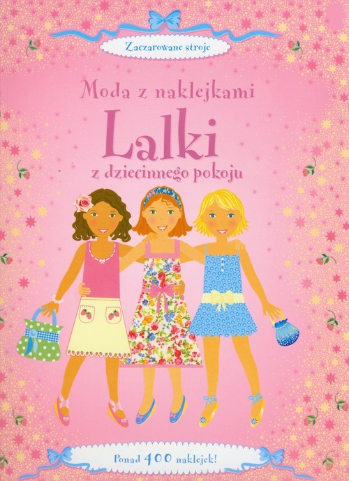 okładka Moda z naklejkami Lalki z dziecinnego pokoju książka