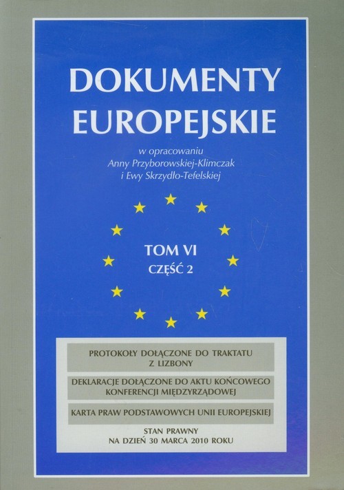 okładka Dokumenty europejskie Tom 6 część 2 książka