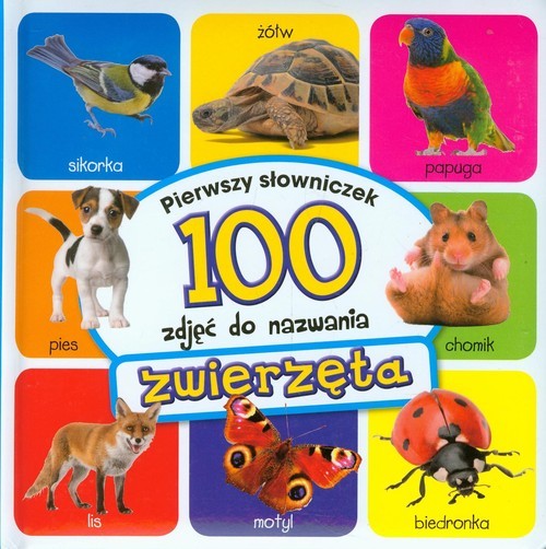okładka Zwierzęta Pierwszy słowniczek 100 zdjęć do nazwania książka | Anna Wiśniewska
