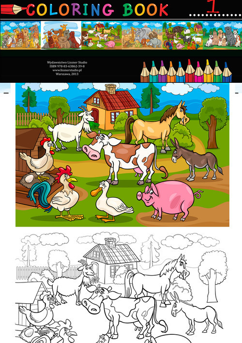 okładka Kolorowanka Farma książka