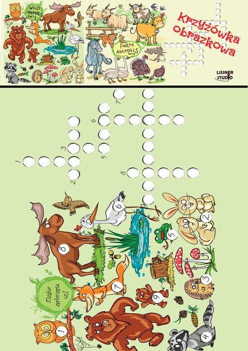 okładka Krzyżówka obrazkowa książka