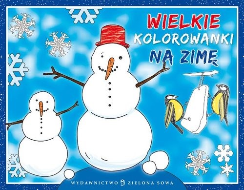 okładka Wielkie kolorowanki na zimę książka
